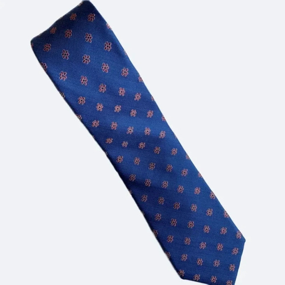 2/$30 TOMMY HILFIGER Blue Foulard Silk Tie - Picture 1 of 12